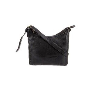 MICHAEL KORS Black Medium CROSSBODY Slouchy BAG SHOULDER MK PEBBLE LEATHER Y2K